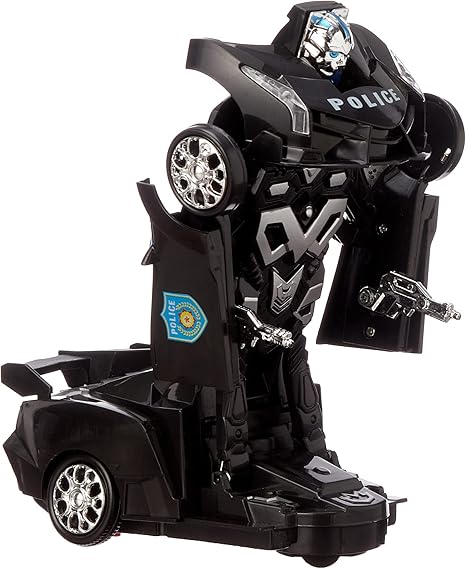 Warrior robot interactive car with police design with music and light