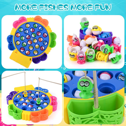 Electric Musical Fishing Game Toy Set for Kids