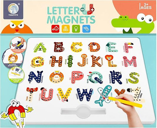 Educational Magnetic Letters Set - Fun Animal-Themed Alphabet Magnets for Kids