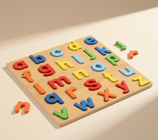 3 in 1 Wooden Educational Puzzle Set for Kids - ABC, Numbers & Shapes!