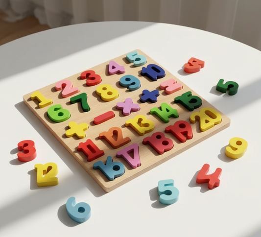 3 in 1 Wooden Educational Puzzle Set for Kids - ABC, Numbers & Shapes!