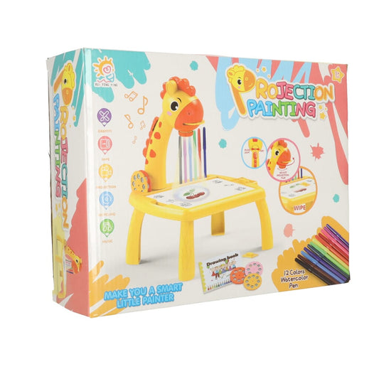 Giraffe Projector Art Desk for Kids
