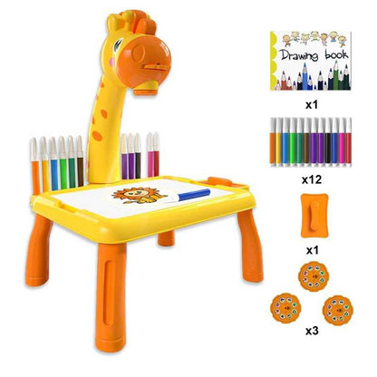 Giraffe Projector Art Desk for Kids