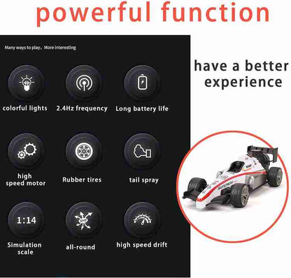 RC Speed Formula Racing Car with Smoke and Lights
