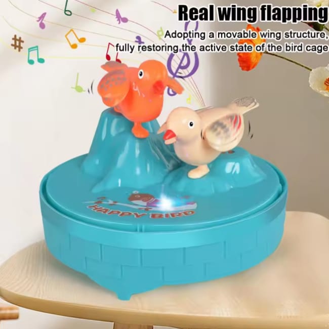 Musical light Bird cage with 2 birds beautiful toy for children’s
