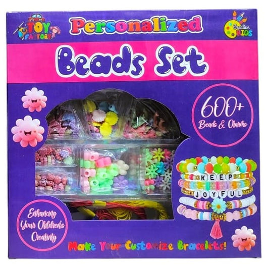 Personalized Beads Set – 600+ Beads & Charms
