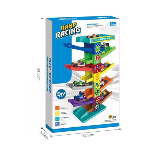DIY Ramp Racing Track Set - Thrilling Car Adventures for Little Ones!