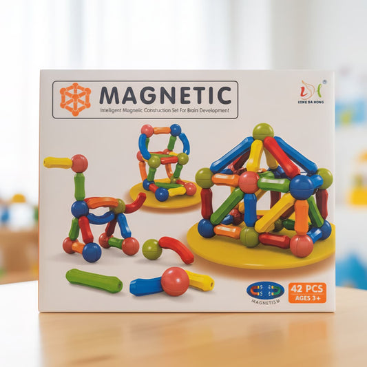 Magnetic Building Blocks Set – 42 PCS Educational Construction Toy