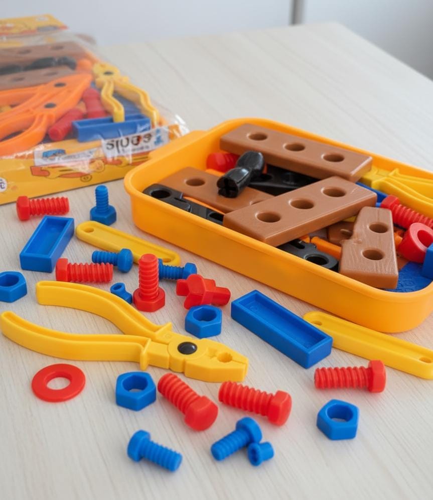 Kids Learning Tools Play Set – Construction Tool Kit for Boys & Girls