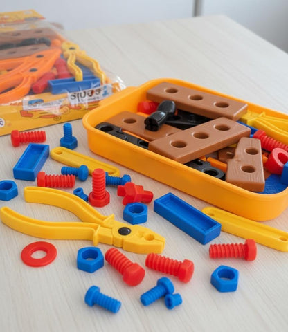 Kids Learning Tools Play Set – Construction Tool Kit for Boys & Girls