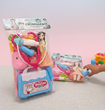 Doctor Play Set with Doll – Kids Medical Toy Kit