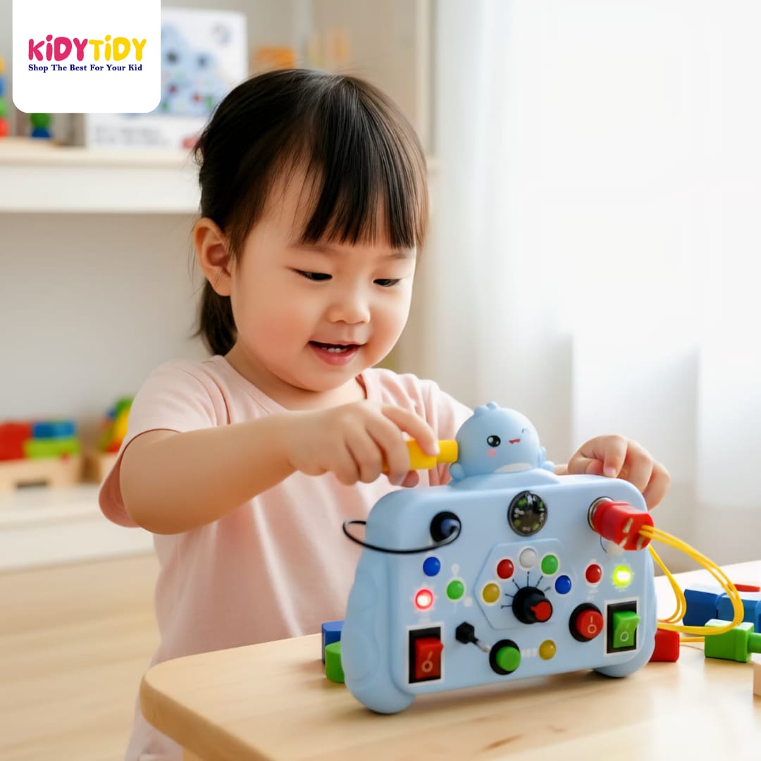 Dinosaur Busy Board Machine - Sensory Learning Toy 🦕