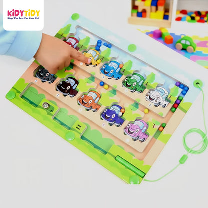 2-in-1 Magnetic Maze Puzzle Board – Fun Learning Game for Kids