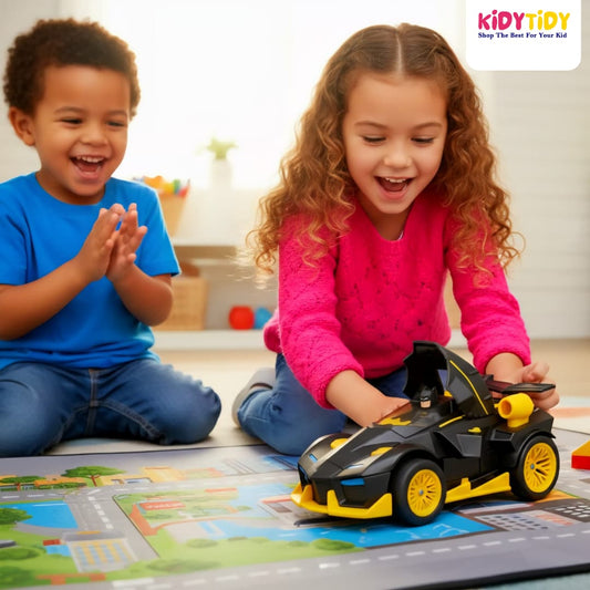 Bat Man Hero Car Toy with Action Figure