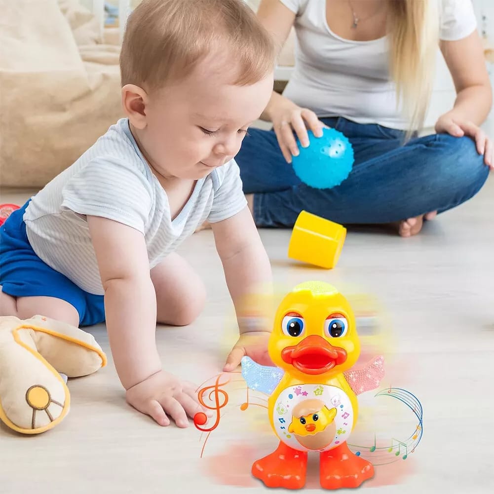Musical dancing duck toy