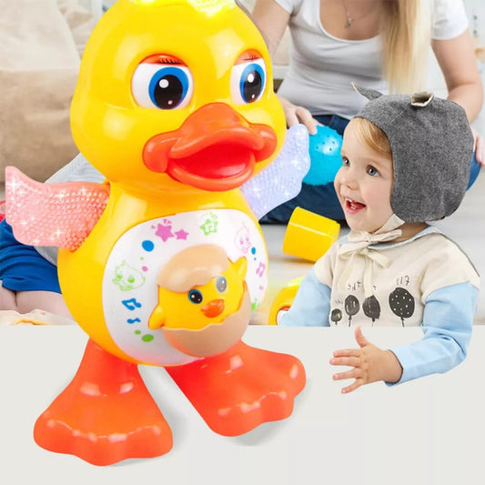 Musical dancing duck toy