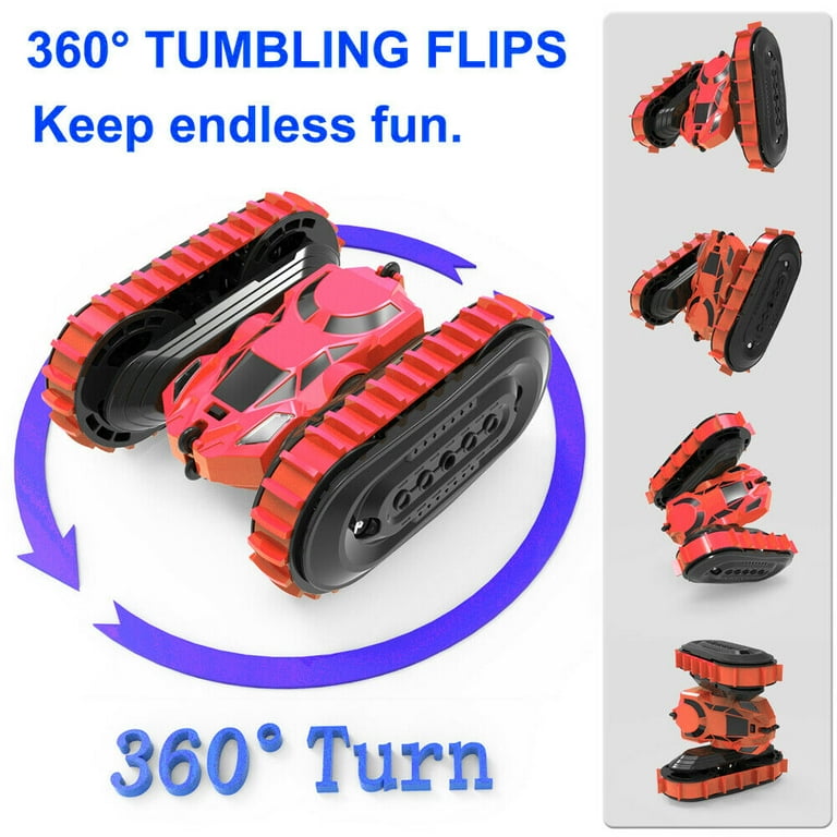 Tornado Stunt RC Car – 360° Spins, Flips & Double-Sided Driving Fun!