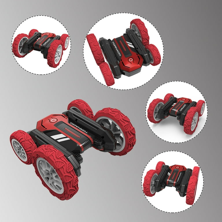 Tornado Stunt RC Car – 360° Spins, Flips & Double-Sided Driving Fun!
