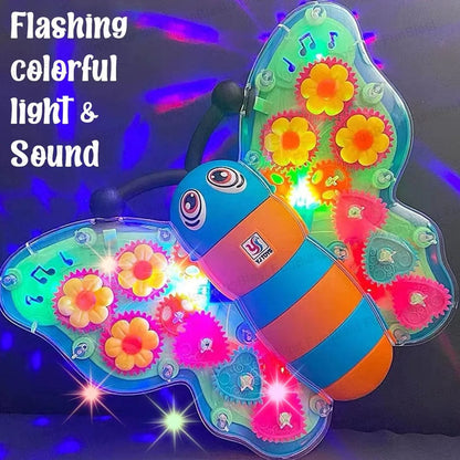 Gear Butterfly – Musical & Light-Up Educational Toy 🦋