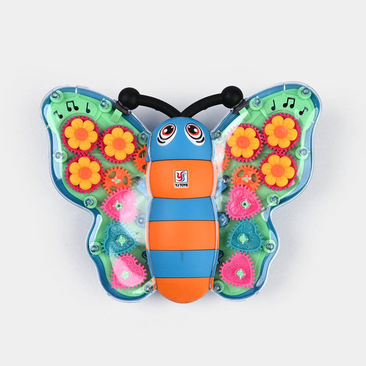 Gear Butterfly – Musical & Light-Up Educational Toy 🦋