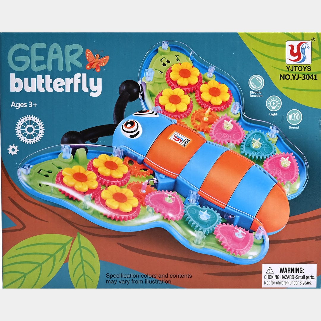 Gear Butterfly – Musical & Light-Up Educational Toy 🦋
