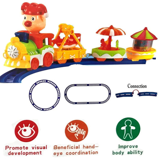 Cartoon Circus Train Toy Set