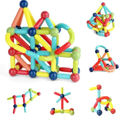 Magic Magnetic Building Blocks Toy Set 🧲🌈