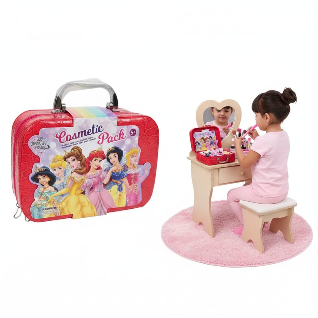 Princess Cosmetic Pack – Kids Makeup Vanity Case ✨