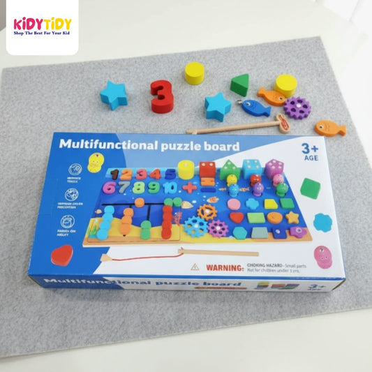 7 in 1 Multifunctional Puzzle Board (Ages 3+)