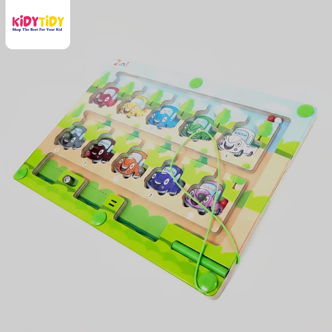2-in-1 Magnetic Maze Puzzle Board – Fun Learning Game for Kids
