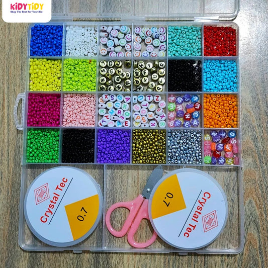 Colorful Alphabet & Crystal Bead Set