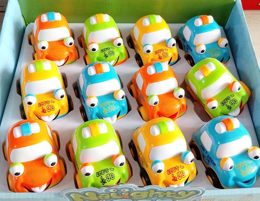 Cartoon Friction-Powered Toy Cars – (Pack of 3)