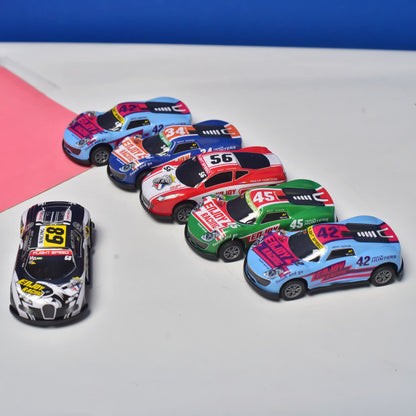 Speed Racing Mini Car Set – Pack of 6 Die-Cast Metal Cars for Kids
