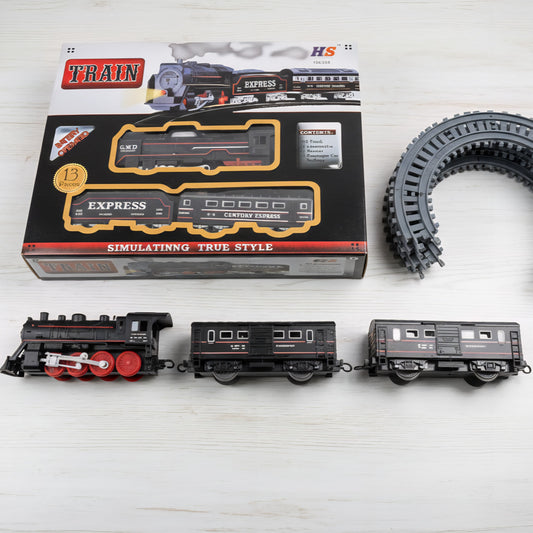 Classic Battery-Operated Train Set – 13-Piece Express Railway